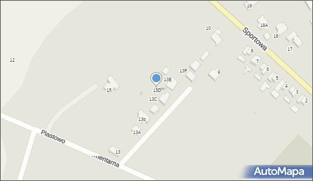 Strzelce Krajeńskie, Cmentarna, 13D, mapa Strzelce Krajeńskie