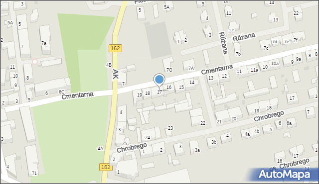 Świdwin, Cmentarna, 17, mapa Świdwin