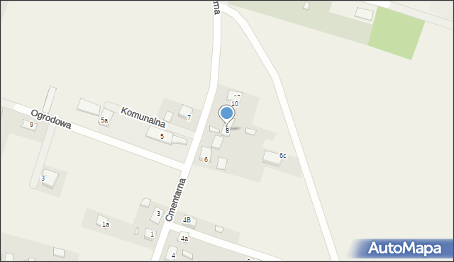 Tarnów Opolski, Cmentarna, 8, mapa Tarnów Opolski