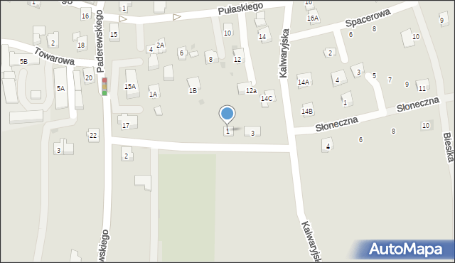 Wilamowice, Cmentarna, 1, mapa Wilamowice