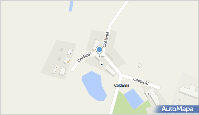 Cołdanki, Cołdanki, 5, mapa Cołdanki