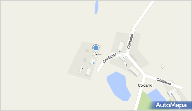 Cołdanki, Cołdanki, 7, mapa Cołdanki