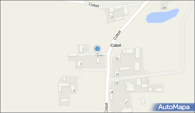 Cotoń, Cotoń, 2, mapa Cotoń