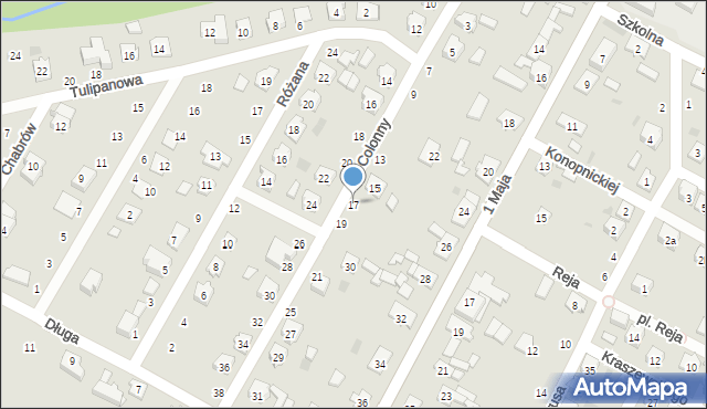 Kolonowskie, Colonny, hr., 17, mapa Kolonowskie