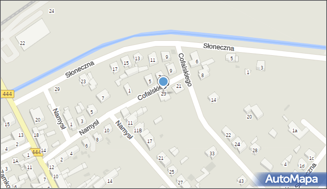 Odolanów, Cofalskiego, 23, mapa Odolanów