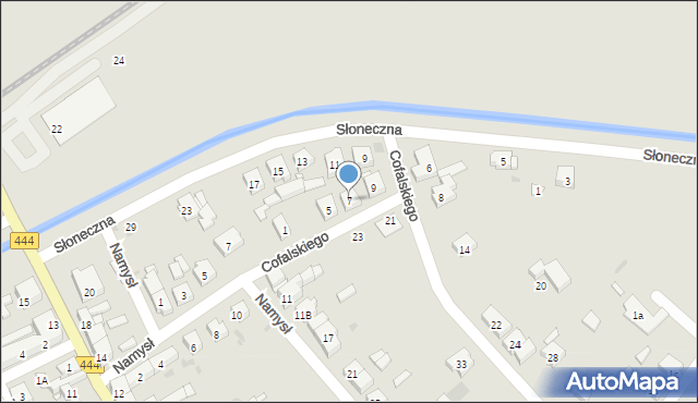 Odolanów, Cofalskiego, 7, mapa Odolanów