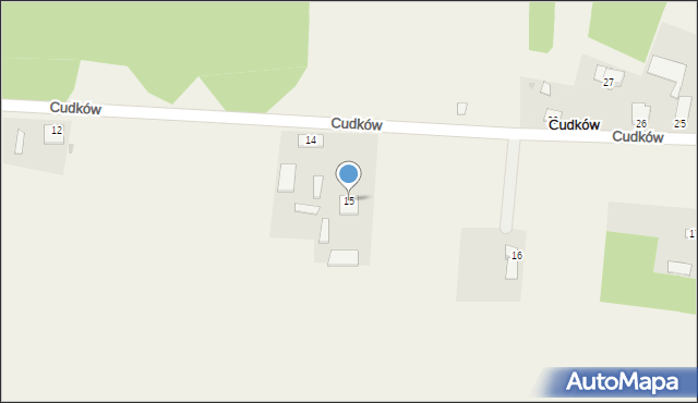 Cudków, Cudków, 15, mapa Cudków