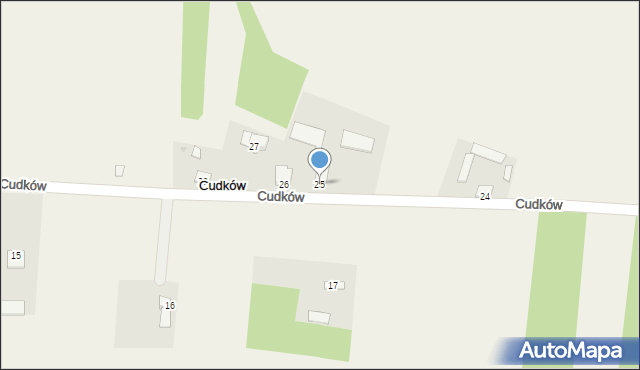 Cudków, Cudków, 25, mapa Cudków