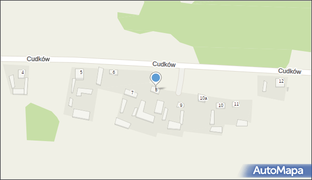 Cudków, Cudków, 8, mapa Cudków