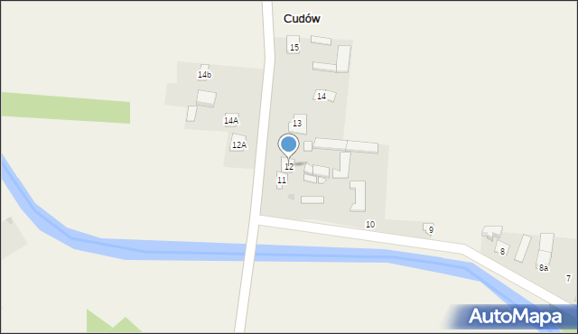 Cudów, Cudów, 12, mapa Cudów