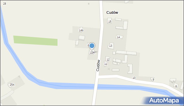 Cudów, Cudów, 12A, mapa Cudów