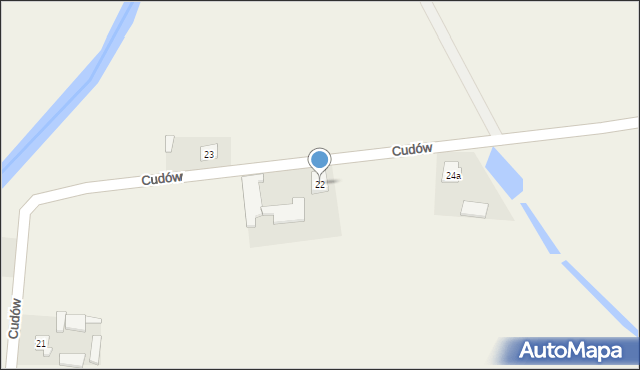 Cudów, Cudów, 22, mapa Cudów