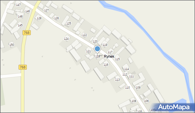 Cudzynowice, Cudzynowice, 118, mapa Cudzynowice