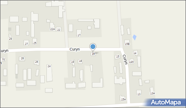 Curyn, Curyn, 16, mapa Curyn