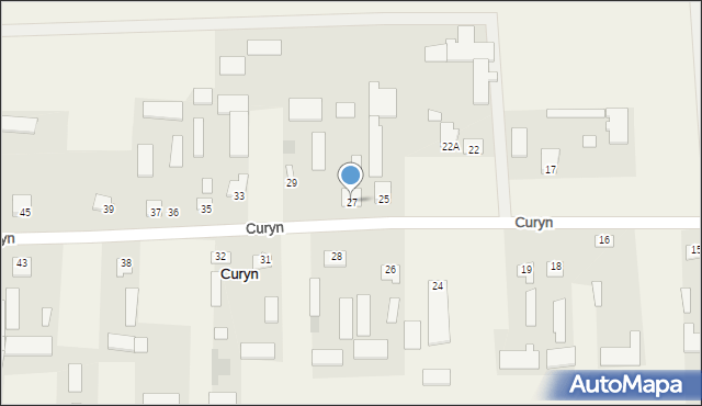 Curyn, Curyn, 27, mapa Curyn