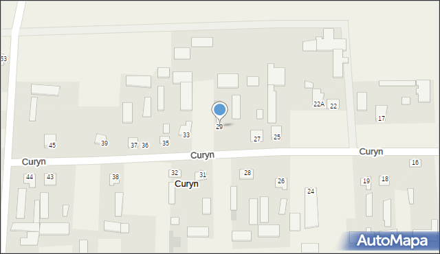 Curyn, Curyn, 29, mapa Curyn