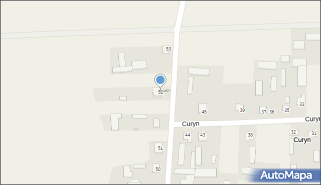 Curyn, Curyn, 52, mapa Curyn