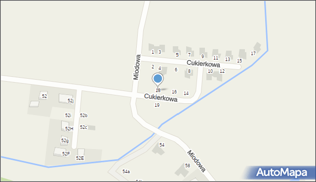 Folwark, Cukierkowa, 18, mapa Folwark