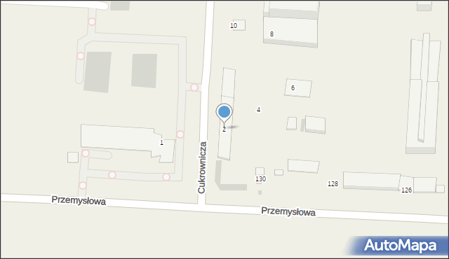 Łapy-Dębowina, Cukrownicza, 2, mapa Łapy-Dębowina