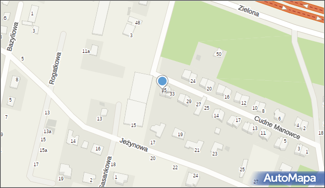 Zielonka, Cudne Manowce, 2, mapa Zielonka