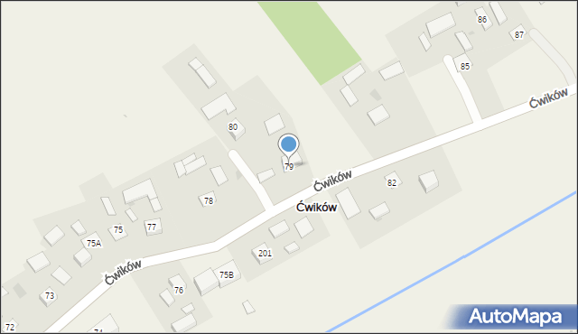 Ćwików, Ćwików, 79, mapa Ćwików