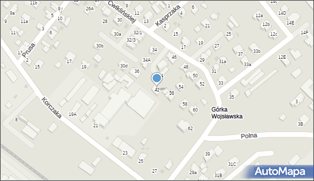 Mielec, Ćwiklińskiej, 42, mapa Mielca