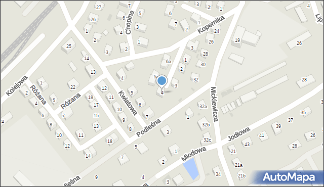 Nowogrodziec, Ćwiklińskiej Mieczysławy, 4, mapa Nowogrodziec