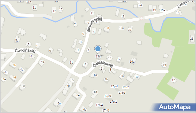 Rzeszów, Ćwiklińskiej Mieczysławy, 13a, mapa Rzeszów