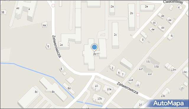 Rzeszów, Ćwiklińskiej Mieczysławy, 2d, mapa Rzeszów