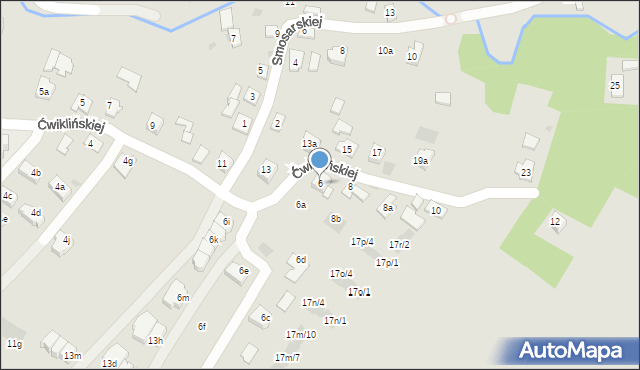 Rzeszów, Ćwiklińskiej Mieczysławy, 6, mapa Rzeszów