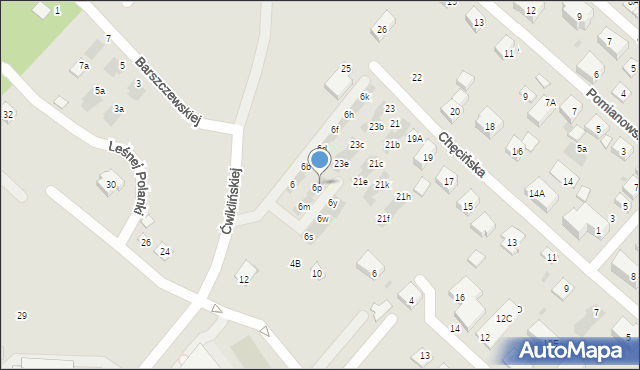 Warszawa, Ćwiklińskiej Mieczysławy, 6r, mapa Warszawy