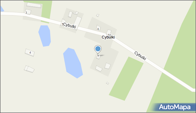 Cybulki, Cybulki, 7, mapa Cybulki