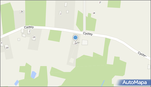 Cychry, Cychry, 1A, mapa Cychry