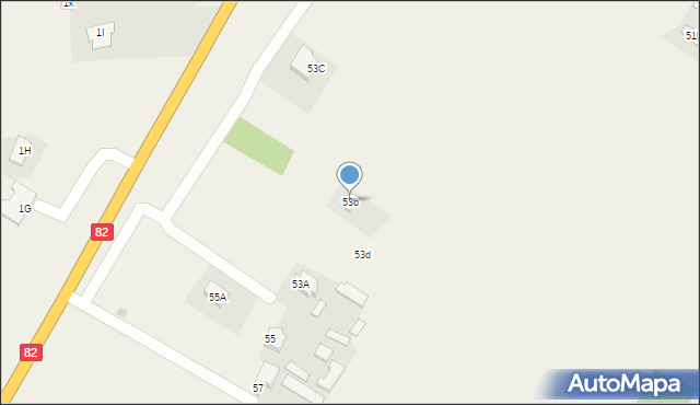 Cyców, Cyców, 53B, mapa Cyców