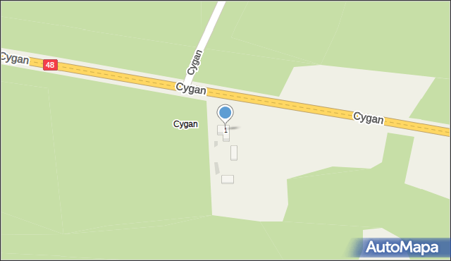 Cygan, Cygan, 1, mapa Cygan