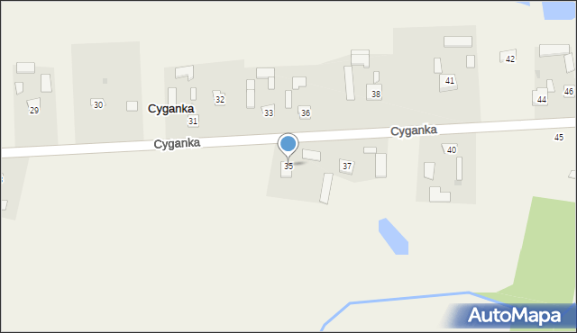 Cyganka, Cyganka, 35, mapa Cyganka