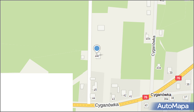 Cyganówka, Cyganówka, 44c, mapa Cyganówka