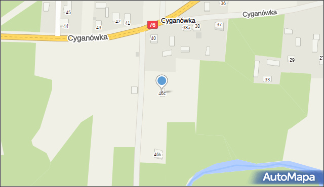 Cyganówka, Cyganówka, 46c, mapa Cyganówka