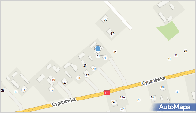 Cyganówka, Cyganówka, 31, mapa Cyganówka