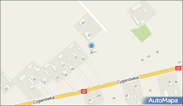 Cyganówka, Cyganówka, 35, mapa Cyganówka