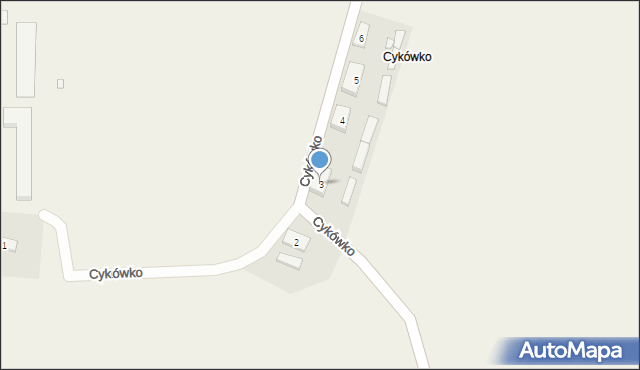 Cykówko, Cykówko, 3, mapa Cykówko