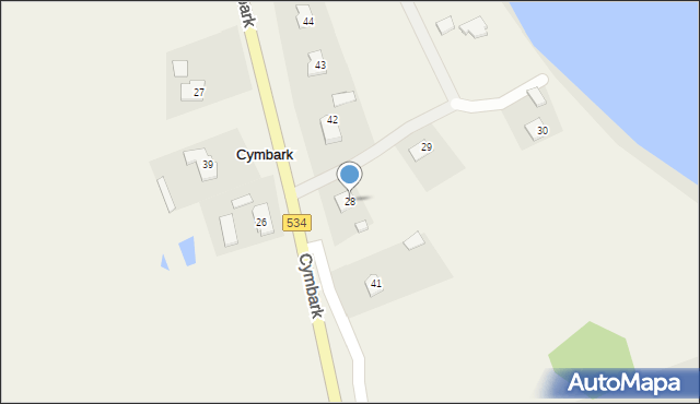 Cymbark, Cymbark, 28, mapa Cymbark