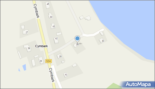 Cymbark, Cymbark, 29, mapa Cymbark