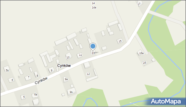 Cynków, Cynków, 13, mapa Cynków