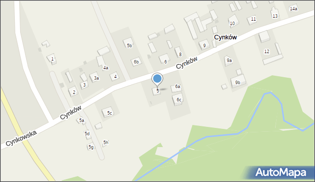 Cynków, Cynków, 5, mapa Cynków