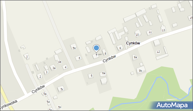 Cynków, Cynków, 7, mapa Cynków