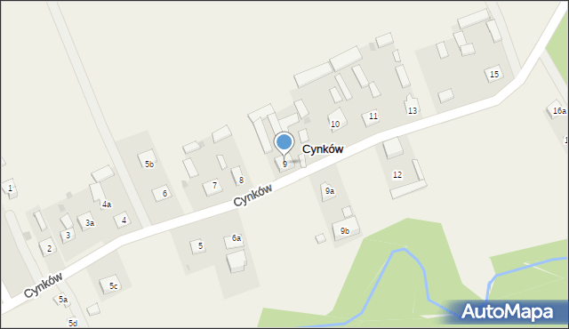 Cynków, Cynków, 9, mapa Cynków