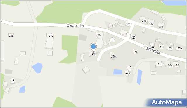 Cyprianka, Cyprianka, 15, mapa Cyprianka