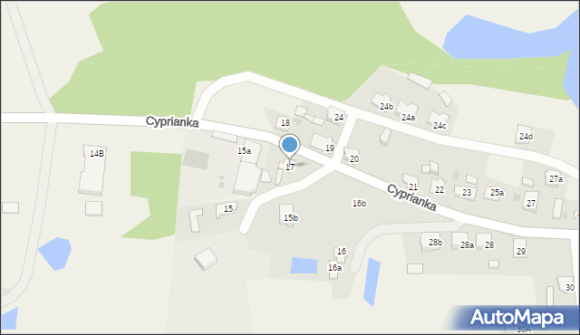 Cyprianka, Cyprianka, 17, mapa Cyprianka