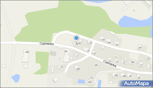 Cyprianka, Cyprianka, 18, mapa Cyprianka